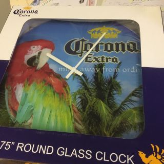 Gorgeous Corona Extra 13.  75 " Parrot Wall Clock " Miles Away From Ordinary "