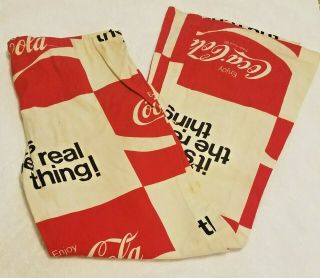 True Vintage 1970s Coca Cola The Real Thing Bell Bottoms Drawstring Pants
