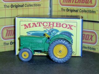 Matchbox Lesney John Deere Tractor Lanz Tractor 50 b1 GPT SC1 VNM & crafted box 3
