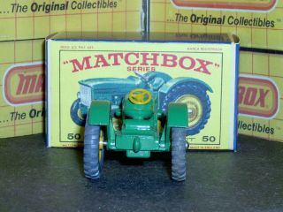 Matchbox Lesney John Deere Tractor Lanz Tractor 50 b1 GPT SC1 VNM & crafted box 6