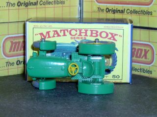 Matchbox Lesney John Deere Tractor Lanz Tractor 50 b1 GPT SC1 VNM & crafted box 7