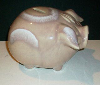 Vintage 1957 Hull Pottery H.  P.  Co.  Corky Pig Coin Bank