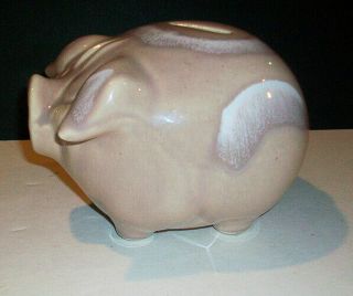 Vintage 1957 Hull Pottery H.  P.  Co.  CORKY PIG Coin Bank 2