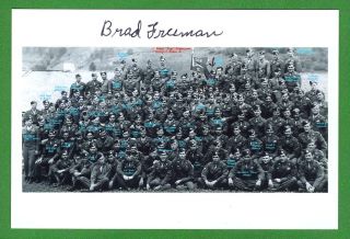 Bradford Freeman Wwii Band Of Brothers 101st 506th Signed 4x6 Photo E17154