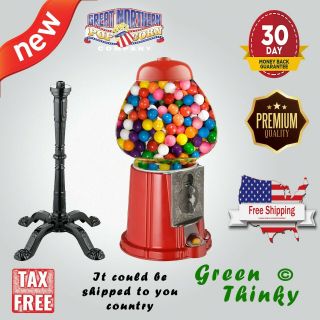 6260 Great Northern 15 " Vintage Candy Gumball Machine & Bank With Stand