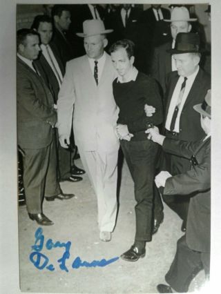 Gary Delaune Authentic Hand Signed 4x6 Photo - John F.  Kennedy Assassination