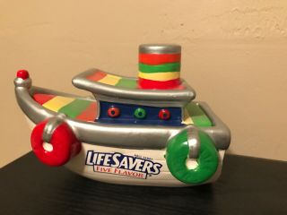 Life Savers Boat / Ship Kraft Foods Ceramic Five Flavor Roll Candy 31754