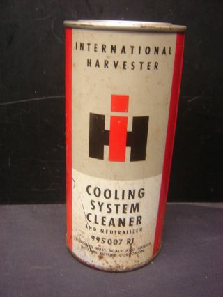 International Harvester Farm Tractor Cooling System Cleaner Neutralizer Tin Can