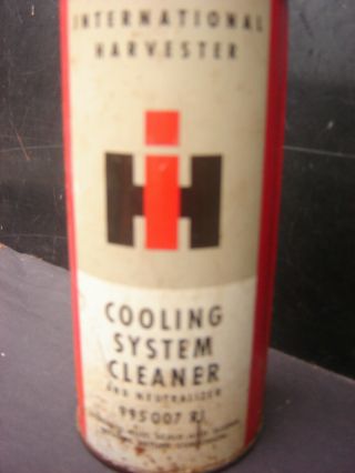 International Harvester Farm Tractor Cooling System Cleaner Neutralizer Tin Can 5