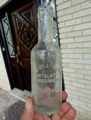 Blown Maunsell White Slug Peppers Sauce Bottle Orleans,  Louisiana La 1800 