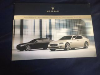2007 Maserati Quattroporte 48 Page Color Brochure Prospekt