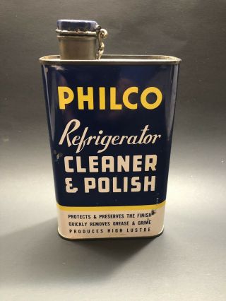 Vintage Philco Refrigerator Cleaner Can Near 16 Oz.  Ships In Usa