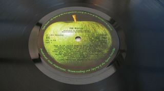 The Beatles White Album Numbered Side Opening Matrix Anomaly Nmint/m Minus Audio
