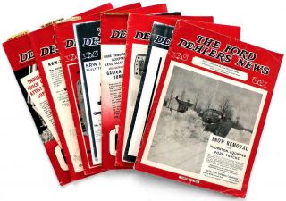 1940 - 1945 Ford Dealers News 6 Issues Mercury Lincoln - Zephyr 1946 Ford
