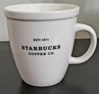 2001 Starbucks White Coffee Mug
