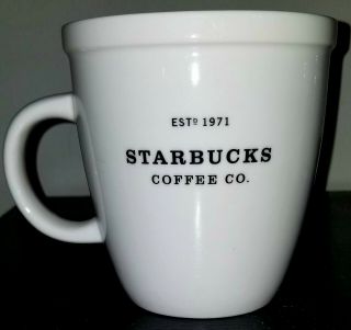 2001 starbucks white coffee mug 2