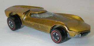 Redline Hotwheels Gold 1969 Turbofire