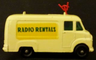 Vintage Matchbox Lesney 1963 T.  V.  Service Van 62B V.  2 - RADIO RENTALS Decals 8