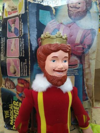 The Magical Burger King Vintage 1980 Plush Doll/stuffed Animal 20 " Knickerbocker