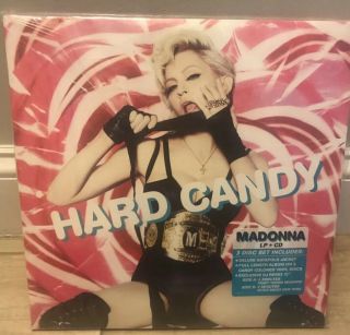 Madonna Hard Candy Lp Candy Colored Vinyl 3 Record Set Remix Plus Cd