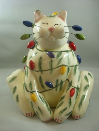 Annaco Creations Retired Whimsiclay Large Cat Sparkie By Amy Lacombe 28334 Nib