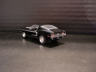 1968 Ford Mustang GT 2,  2 Fastback Black w/Rubber Tires Loose 1/64 Die Cast 6