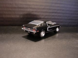 1968 Ford Mustang GT 2,  2 Fastback Black w/Rubber Tires Loose 1/64 Die Cast 7