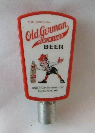 Vintage Old German Beer Tap Handle,  Queen City Brewing Co. ,  Cumberland,  Md