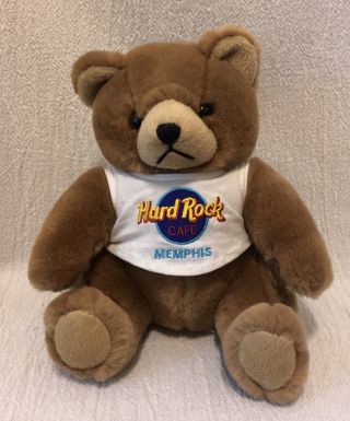 Hard Rock Cafe Plush Sitting Teddy Bear Memphis