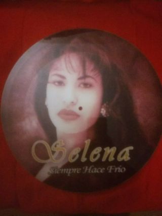 Rare Selena Quintanilla Dinos 12 " Picture Disc " Siempre Hace Frio " Test Pressing