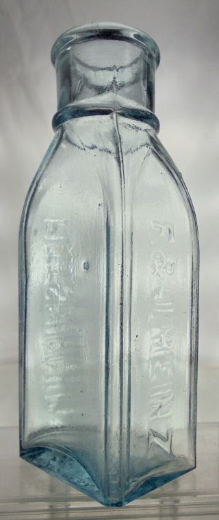 F.  & J.  Heinz Jar / Bottle.  Pittsburgh Pennsylvania.  Tooled Lip.  6 ".