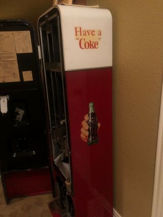 VENDO 44 Coca Cola Machine.  INCLUDES CAN & BOTTLE ROCKER ICE COLD 9