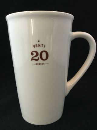 Set of 3 STARBUCKS 12 16 20 Ounce Tall Grande Venti White 2010 Coffee Cups/Mugs 2