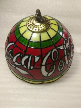 Coca - Cola (vintage Tiffany Style) Plastic Lamp Shade 10 Inches Wide