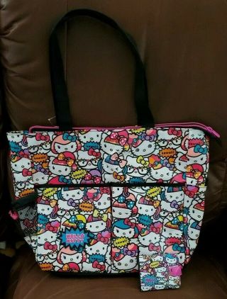 Sanrio 2013 Hello Kitty Japanimation Tote Bag With Wallet