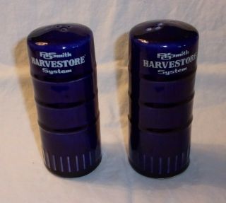 Vintage A.  O.  Smith Harvestore System Silo Adv Salt & Pepper Shakers