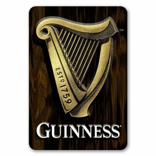 Guinness 3d Harp Bar Sign