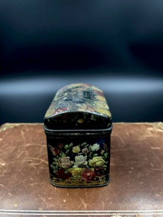 Old RUSSIAN IMPERIAL ANTIQUES TIN TEA BOX WISSOTZKY Wisotsky RUSSIA 2