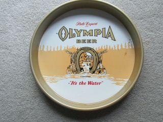 Vintage Olympia Beer Tray Metal Bar Tray 12 "