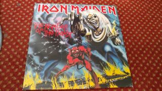 Iron Maiden Ultra Rare NOTB Singapore Hong Kong Malaysia Album Press.  Nr. 8
