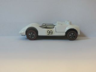 Vintage Redline1968 White Chaparral 2G Hot Wheels Die Cast Car 3
