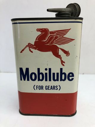 Vtg Mobile Oil Can Spout Mobil Oil Pegasus Advertising