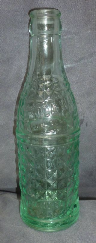 Chero Cola Soda Water Bottle - Diamond Pattern - Near - 1924