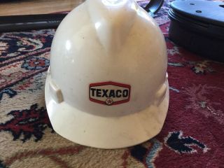 Texaco oil company hard hat from the 80s. 2