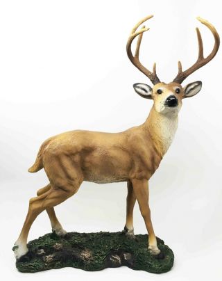 Big Buck Deer Statue In Rustic Lodge Sculptures And Cabin Decor Forest Animal