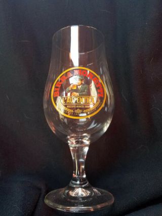Birra Moretti Beer Mug Footed Pilsner Glass Bar ware Man cave Beer Set of 4 3