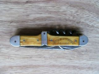Antique Advertising Pocket Knife Corkscrew Leon Chandon Maison 1892