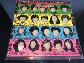 THE ROLLING STONES SOME GIRLS RARE ORANGE 1978 1ST PRESS UNPLAYED VINYL LP 8