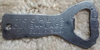 Toohey Club Lager Fist Shaped Pressed Metal Opener 80mm Old And Rare As