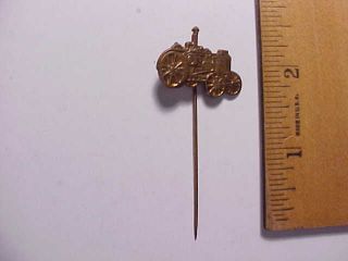1910 ADVANCE RUMELY TRACTION ENGINE STICK PIN LA PORTE IND.  BY NOBLE CHICAGO VG, 3